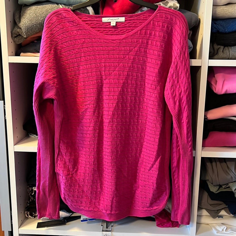 Foxcroft scoop bottom sweater.